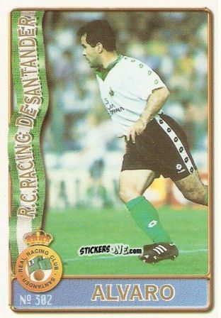 Sticker Alvaro Cervera Diaz - Las Fichas De La Liga 1996-1997 n. 302 - Mundicromo