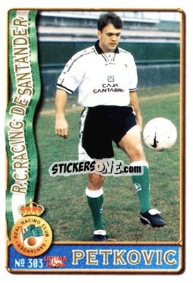Cromo Petkovic - Las Fichas De La Liga 1996-1997 - Mundicromo