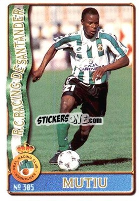 Sticker Mutiu - Las Fichas De La Liga 1996-1997 - Mundicromo