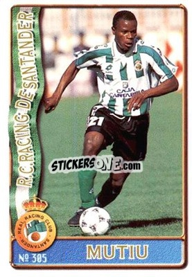 Sticker Mutiu - Las Fichas De La Liga 1996-1997 n. 305a - Mundicromo