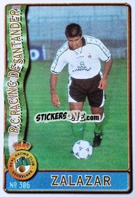 Sticker Zalazar - Las Fichas De La Liga 1996-1997 - Mundicromo