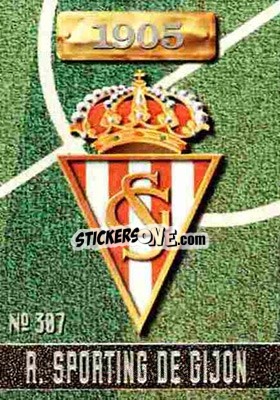 Figurina Sporting - Las Fichas De La Liga 1996-1997 - Mundicromo