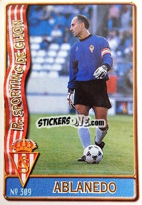 Cromo Ablanedo - Las Fichas De La Liga 1996-1997 - Mundicromo