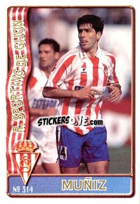 Sticker Muñiz - Las Fichas De La Liga 1996-1997 n. 314a - Mundicromo