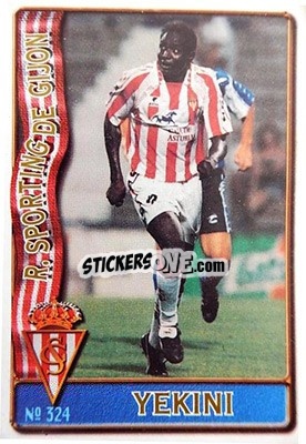 Sticker Yekini - Las Fichas De La Liga 1996-1997 n. 324 - Mundicromo