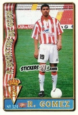 Sticker R. Gómez - Las Fichas De La Liga 1996-1997 n. 324a - Mundicromo