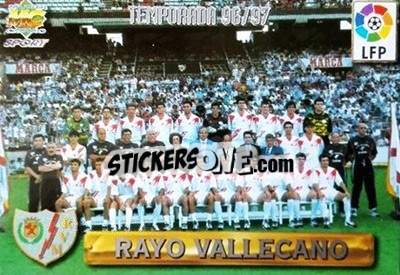 Sticker Rayo Vallecano - Las Fichas De La Liga 1996-1997 - Mundicromo