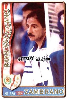 Sticker Zambrano - Las Fichas De La Liga 1996-1997 - Mundicromo