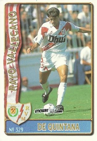 Cromo De Quintana - Las Fichas De La Liga 1996-1997 n. 329 - Mundicromo