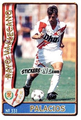 Sticker Palacios - Las Fichas De La Liga 1996-1997 n. 331 - Mundicromo