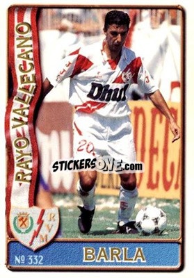 Cromo Barla - Las Fichas De La Liga 1996-1997 - Mundicromo