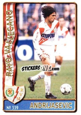 Sticker Andrijasevic - Las Fichas De La Liga 1996-1997 - Mundicromo