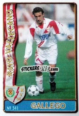 Figurina Gallego - Las Fichas De La Liga 1996-1997 - Mundicromo