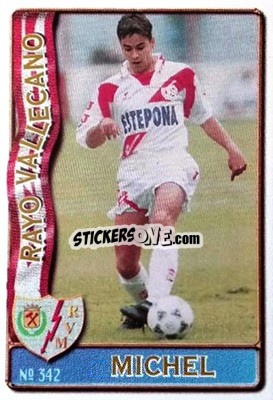 Figurina Michel - Las Fichas De La Liga 1996-1997 - Mundicromo