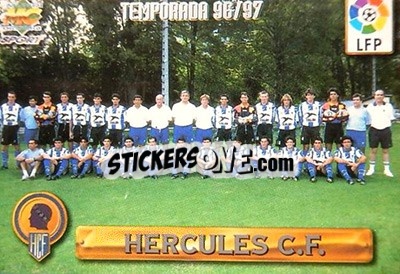 Cromo Hercules - Las Fichas De La Liga 1996-1997 - Mundicromo
