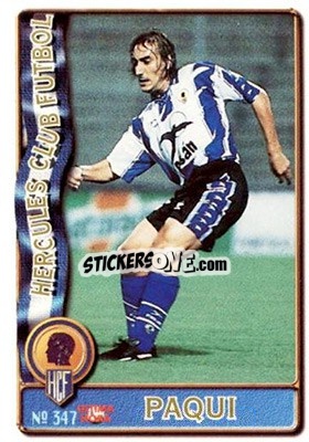 Cromo Paqui - Las Fichas De La Liga 1996-1997 - Mundicromo