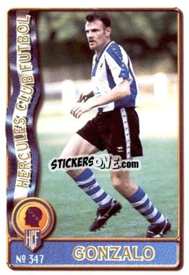 Sticker Gonzalo - Las Fichas De La Liga 1996-1997 n. 347a - Mundicromo