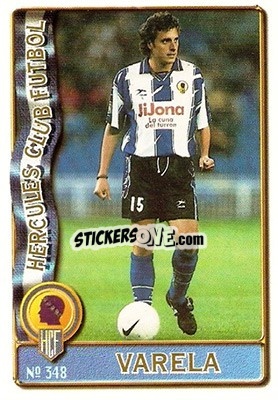 Cromo Varela - Las Fichas De La Liga 1996-1997 - Mundicromo