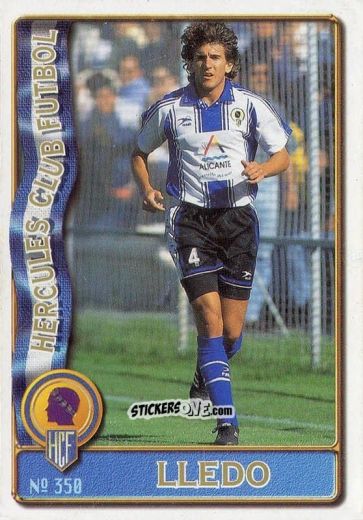 Sticker Jose V. Lledó Samper - Las Fichas De La Liga 1996-1997 n. 350 - Mundicromo