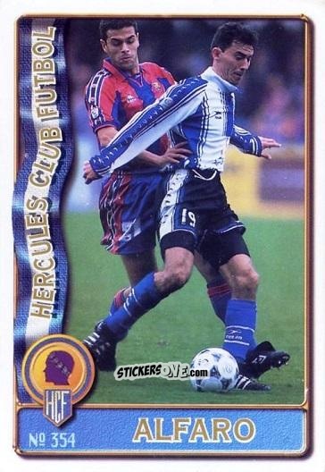 Sticker Manuel Alfaro De La Torre - Las Fichas De La Liga 1996-1997 n. 354 - Mundicromo