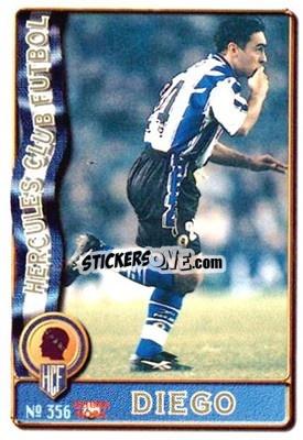 Cromo Diego - Las Fichas De La Liga 1996-1997 - Mundicromo