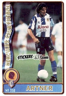 Figurina Artner - Las Fichas De La Liga 1996-1997 - Mundicromo