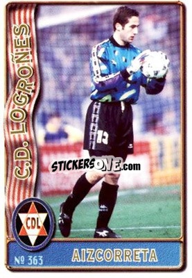 Sticker Aizkorreta - Las Fichas De La Liga 1996-1997 - Mundicromo