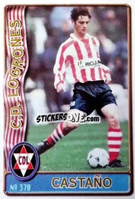 Sticker Castaño - Las Fichas De La Liga 1996-1997 - Mundicromo