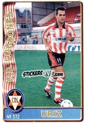 Sticker Uriz - Las Fichas De La Liga 1996-1997 - Mundicromo