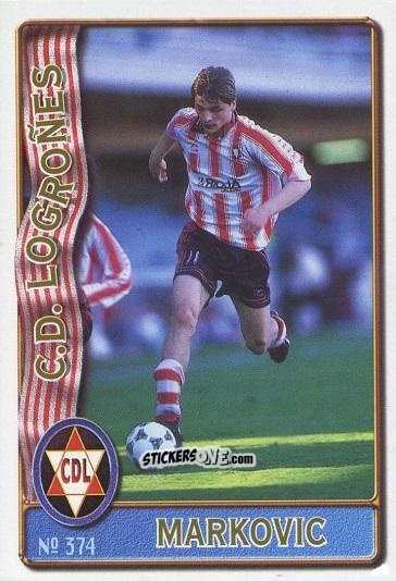 Sticker Dejan Markovic - Las Fichas De La Liga 1996-1997 n. 374 - Mundicromo