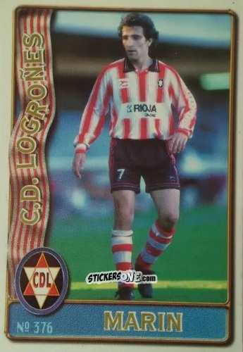 Cromo Jose F. Marin Abizanda - Las Fichas De La Liga 1996-1997 n. 376 - Mundicromo