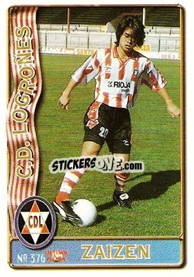 Cromo Zaizen - Las Fichas De La Liga 1996-1997 - Mundicromo