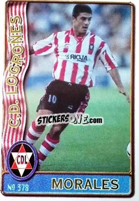 Cromo Morales - Las Fichas De La Liga 1996-1997 - Mundicromo