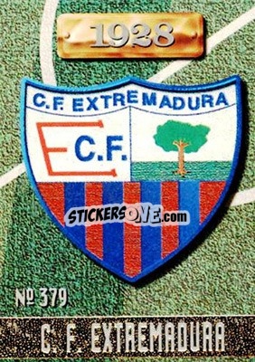 Cromo Extremadura - Las Fichas De La Liga 1996-1997 - Mundicromo