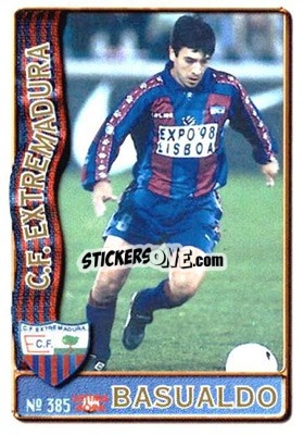 Sticker Basualdo - Las Fichas De La Liga 1996-1997 - Mundicromo
