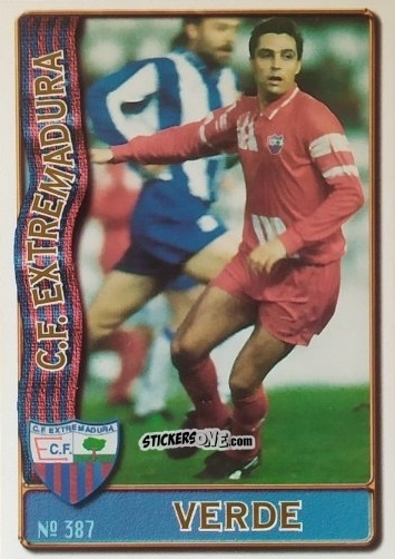 Cromo Verde - Las Fichas De La Liga 1996-1997 n. 387 - Mundicromo