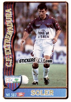 Sticker Soler - Las Fichas De La Liga 1996-1997 - Mundicromo