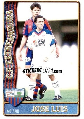 Sticker José L. - Las Fichas De La Liga 1996-1997 n. 390 - Mundicromo