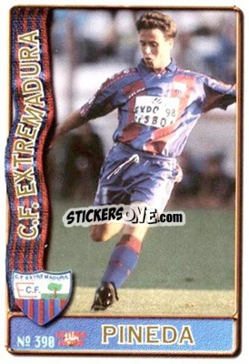 Cromo Pineda - Las Fichas De La Liga 1996-1997 - Mundicromo