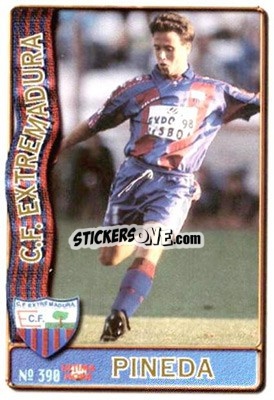 Sticker Pineda - Las Fichas De La Liga 1996-1997 n. 390a - Mundicromo