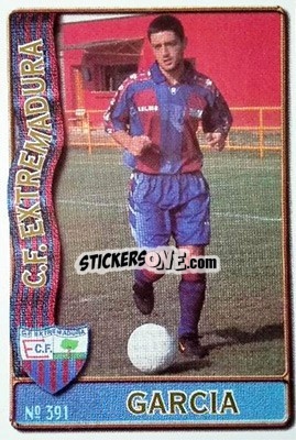 Cromo Garcia - Las Fichas De La Liga 1996-1997 - Mundicromo