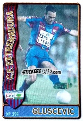 Cromo Gluscevic - Las Fichas De La Liga 1996-1997 - Mundicromo