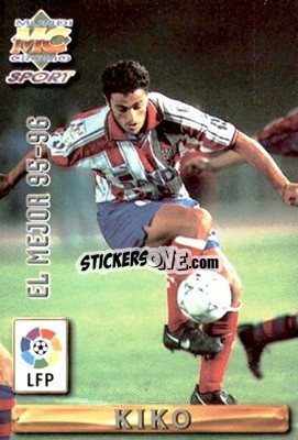 Cromo Kiko - Las Fichas De La Liga 1996-1997 - Mundicromo