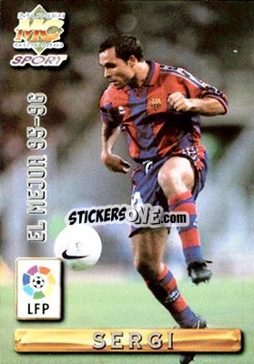 Figurina Sergi - Las Fichas De La Liga 1996-1997 - Mundicromo