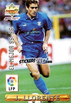 Sticker Llorente - Las Fichas De La Liga 1996-1997 - Mundicromo