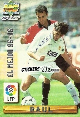 Sticker Raul González - Las Fichas De La Liga 1996-1997 n. 405 - Mundicromo
