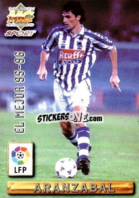 Figurina Aranzabal - Las Fichas De La Liga 1996-1997 - Mundicromo