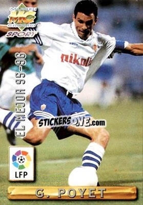 Cromo Poyet - Las Fichas De La Liga 1996-1997 - Mundicromo