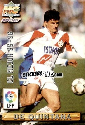 Sticker De Quintana - Las Fichas De La Liga 1996-1997 - Mundicromo