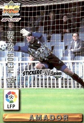 Figurina Amador - Las Fichas De La Liga 1996-1997 - Mundicromo